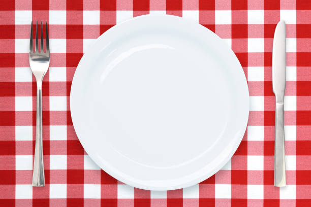 istock White ceramic plate and cutlery 1283541566