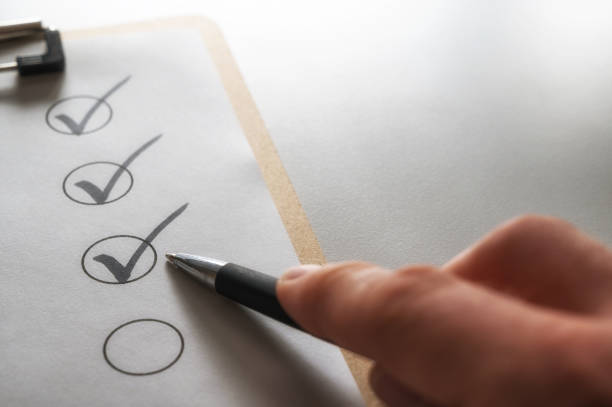 istock Ticked off checklist with space for individual adjustments 1283545163