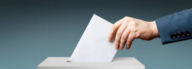 istock Vote on democratic elections, referendum. Make right choice. 1283547193