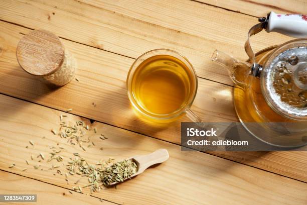 Herbal Infusion Fennel Tea Stock Photo - Download Image Now - Tea - Hot Drink, Fennel, Poisonous