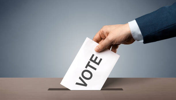 istock Vote on democratic elections, referendum. Make right choice. 1283547353