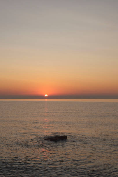 istock Sunrise on the rocky beach 1283547820