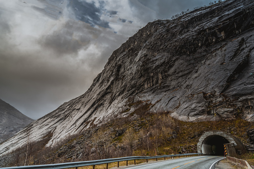 The Kviturfjellet mountain range in the county of Nordland, Norway, Scandinavia