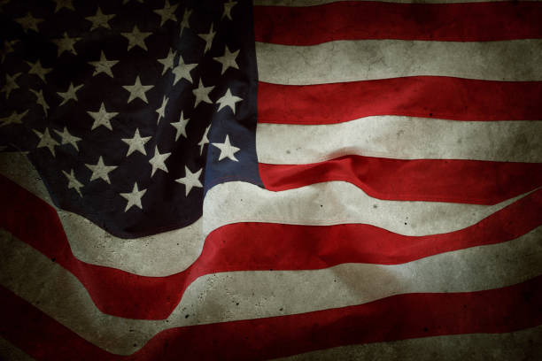 istock Grunge American flag 1283554163