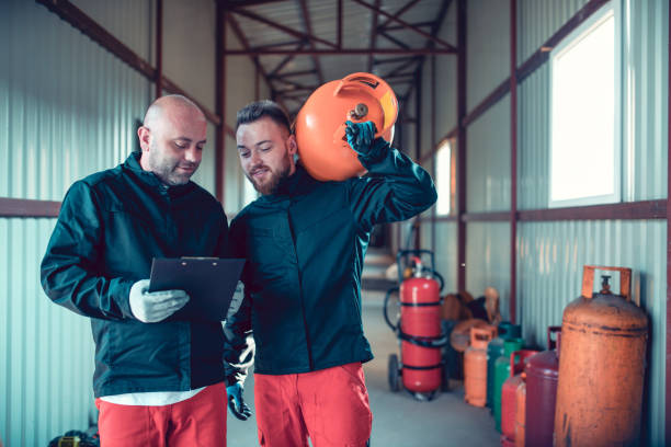istock Teamwork In Liquified Gas Storage 1283555766