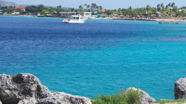 istock Boat on the  Carebbean sea 1283561192