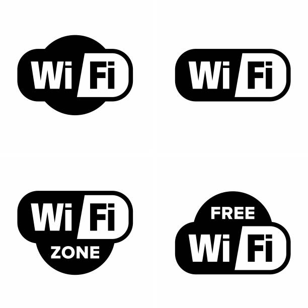 wi-fi 무료 구역 - wifi zone stock illustrations
