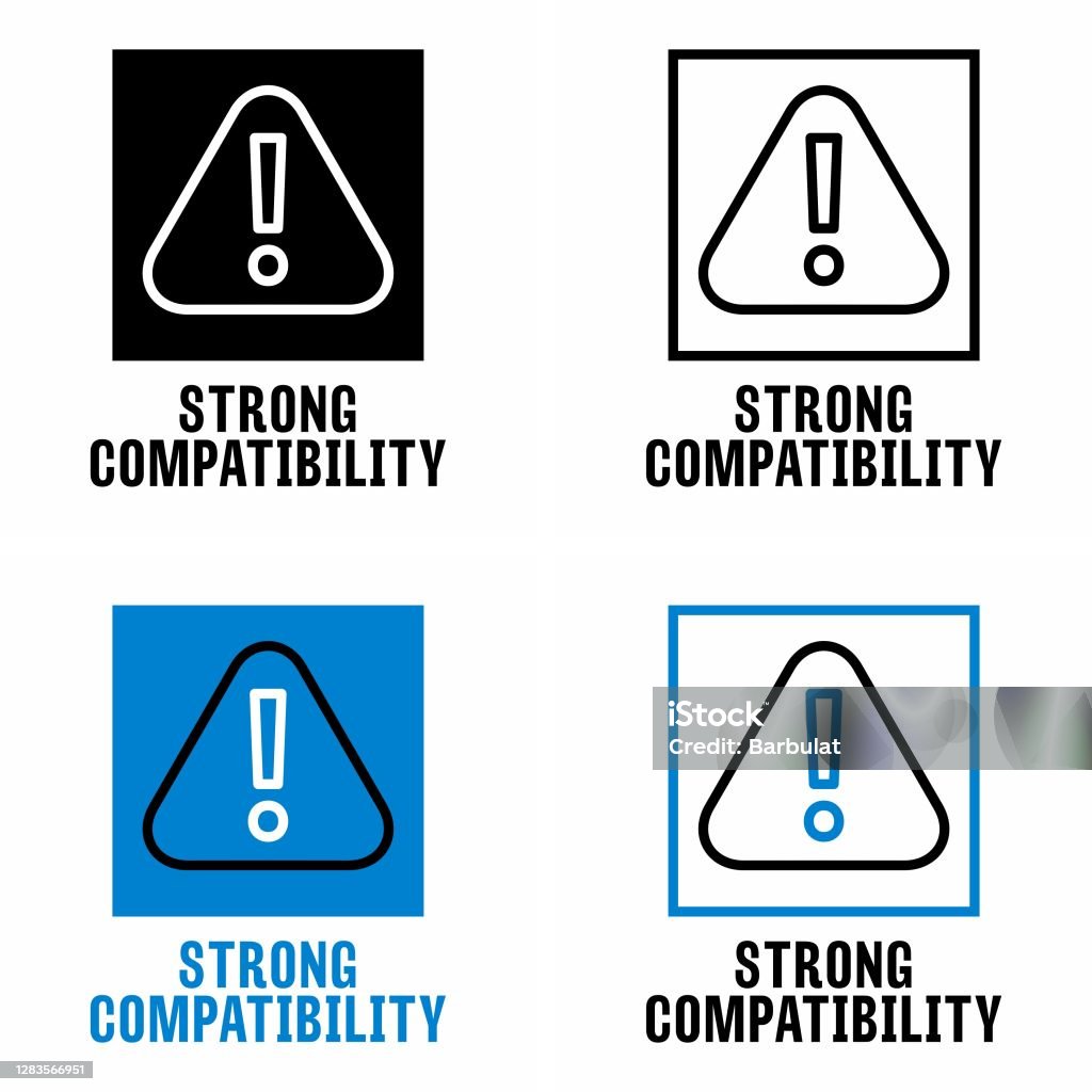 Compatible Mark Strong Compatibility And Interoperability Technology Information Sign ...