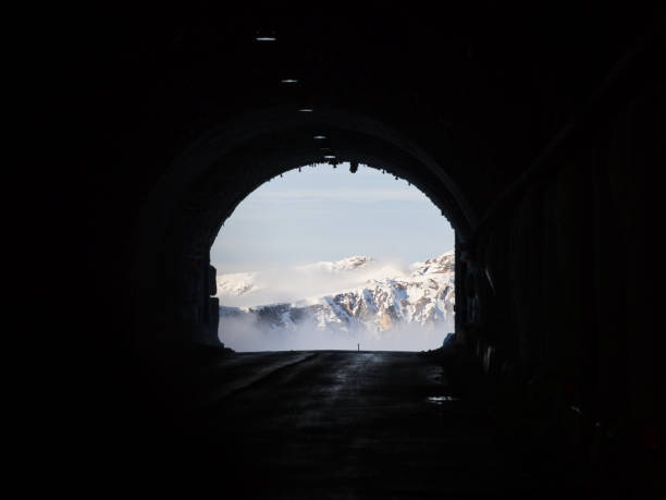 istock View from a tunnel on the Grossglockner Hochalpenstrasse in mid-October 1283567922