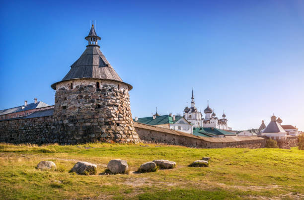 istock Korozhnaya tower and temples of the Solovetsky monastery 1283568982