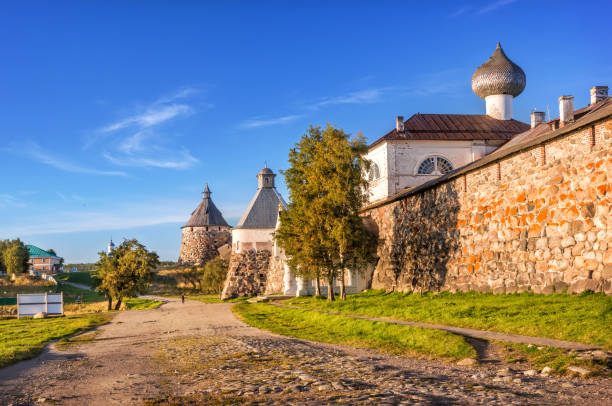 istock Stone towers of the Solovetsky Monastery 1283574685