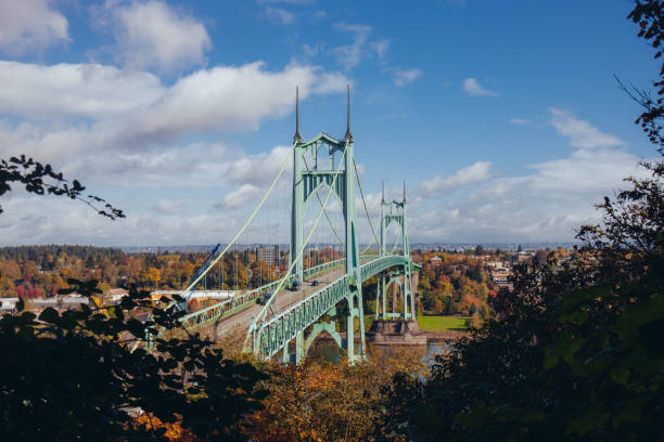 istock Saint Johns Bridge Portland Oregon 1283574774