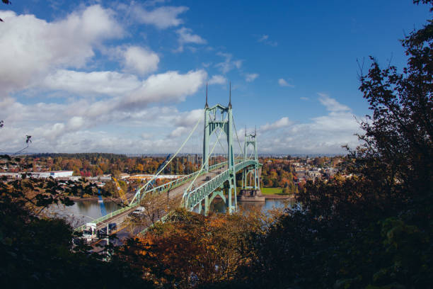 istock Saint Johns Bridge Portland Oregon 1283574809