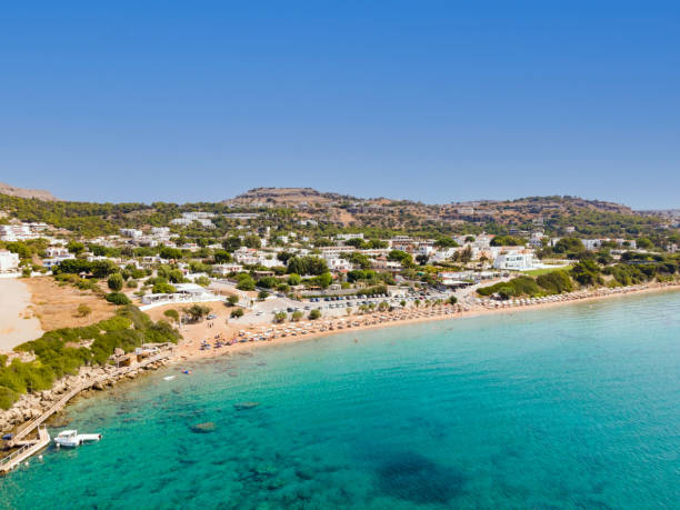 istock Pefkos or Pefki village in Rhodes, Greece 1283582186