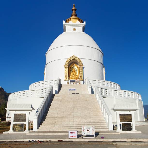 istock World peace stupa, white stupa near Pokhara 1283582333