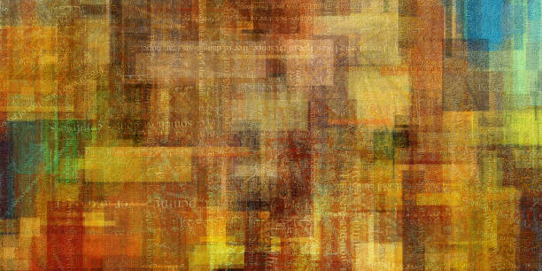 istock Modern Abstract of squares and text 1283583288