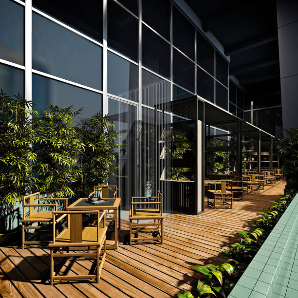 istock 3D render of cafetaria and restaurant 1283589145