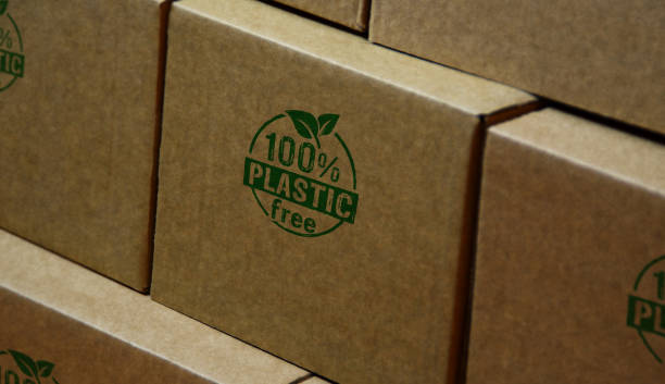 istock Plastic free 100% stamp and stamping 1283591441