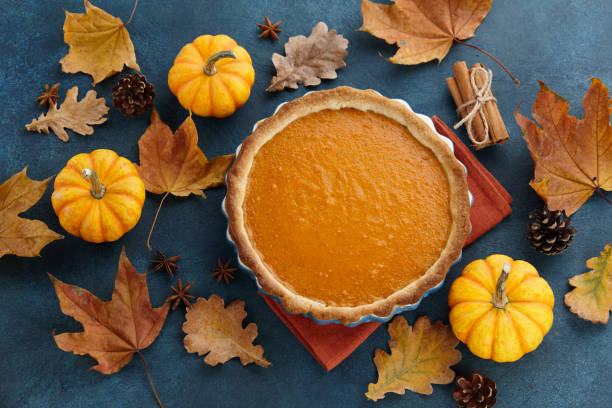 istock Traditional pumpkin pie for Thanksgiving 1283592453