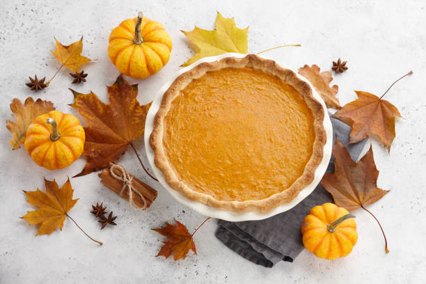 istock Traditional pumpkin pie for Thanksgiving 1283592986