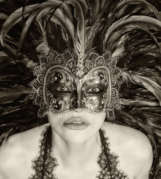 istock Baroque dresses and masks in Venice 1283593096
