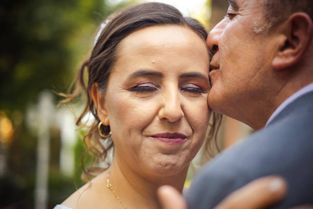 Mature adult couple’s wedding