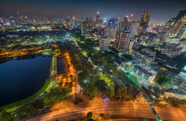 istock Bangkok Cityscape at Night 1283595021