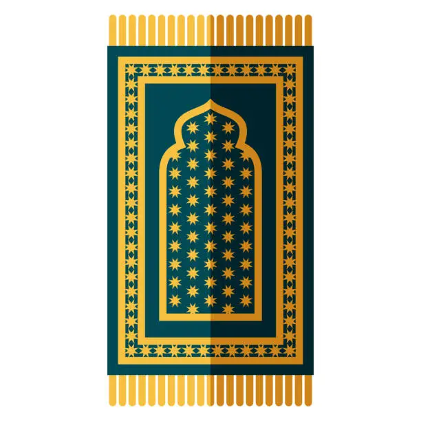 Vector illustration of Prayer Mat Icon on Transparent Background