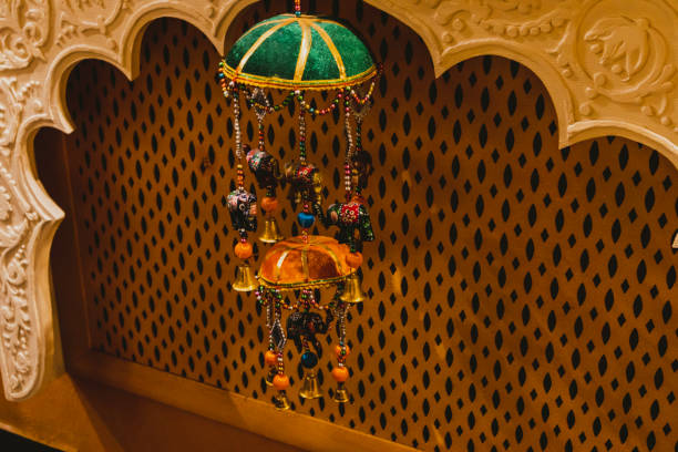 istock Wind chime Indian decorative religious accessory folk wisdom 1283597119
