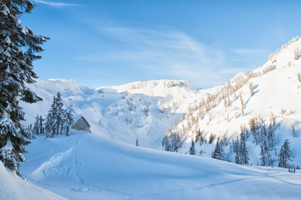 North Cascades Winter North Cascades National Park, Washington mt shuksan stock pictures, royalty-free photos & images