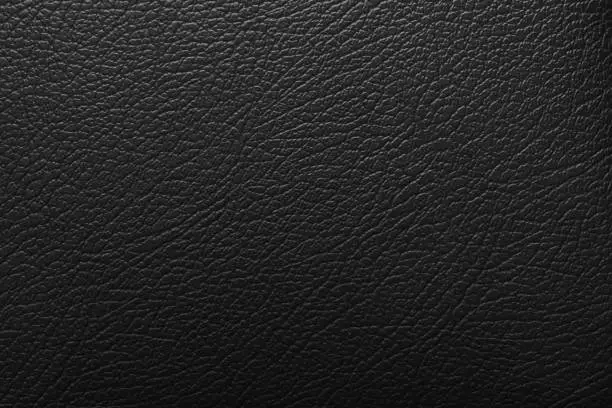 Photo of Luxury black leather texture surface background