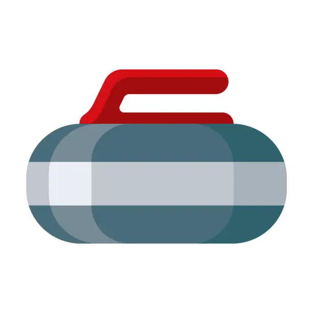 Vector illustration of Curling Icon on Transparent Background