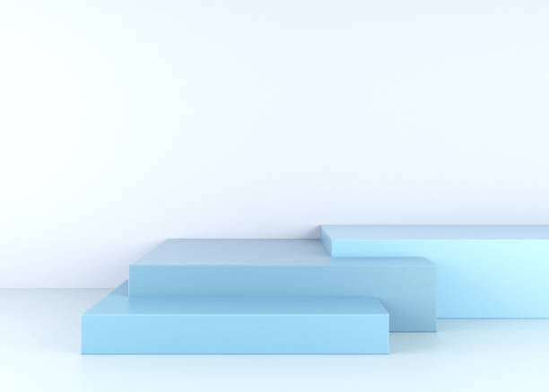 istock 3D Background with Geometric Shapes in Different Sizes 1283608862