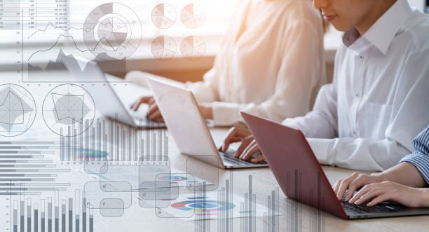 istock Statistics of business concept. Finance chart. Financial planning. Data analysis. 1283611922