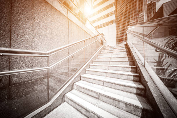 istock Steps and staircases in Hong Kong City 1283615082