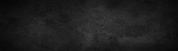 istock Rich black background texture, marbled stone or rock textured banner with elegant dark black and gray color and design 1283615708