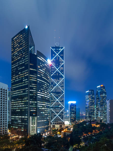 istock Skyscraper in Hong Kong city 1283618471