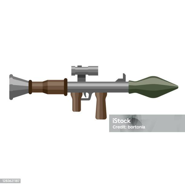 Rocket Launcher Icon On Transparent Background Stock Illustration - Download Image Now - Army, Clip Art, Color Gradient