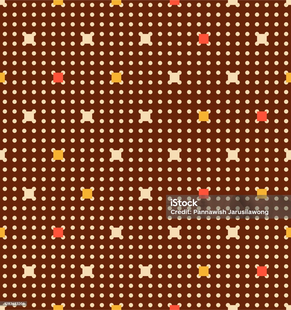 Japanese Dots Pattern Japanese Dot Square Vector Seamless Pattern Stock Illustration ...