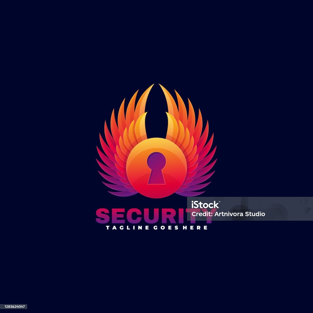 Vector Illustration Time Security Gradient Colorful Style Stock ...