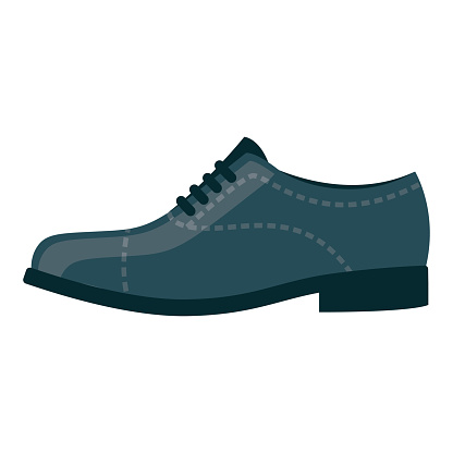 Upward boom shoulder Dress Shoes Icon On Transparent Background Stock Illustration - Download  Image Now - Shoe, Leather, Shoelace - iStock