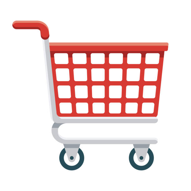 shopping-sucht-symbol auf transparentem hintergrund - einkaufswagen stock-grafiken, -clipart, -cartoons und -symbole