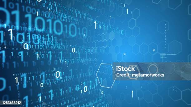 Digital Transformation Concept Binary Code Programming Stock Photo ...