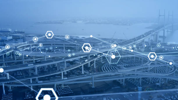 istock Transportation and technology concept. ITS (Intelligent Transport Systems). Mobility as a service. 1283633960