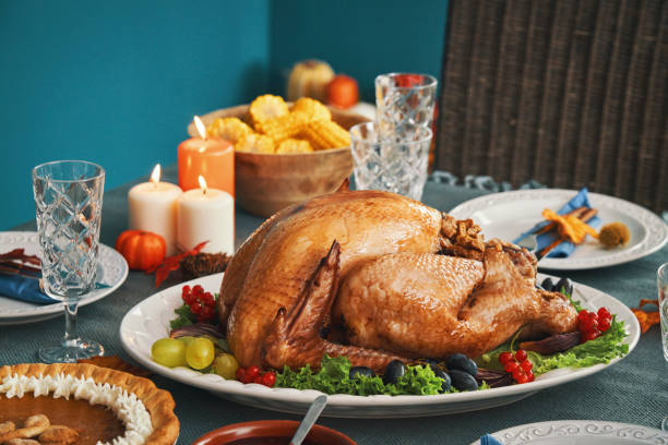 istock Traditional Holiday Stuffed Turkey Dinner 1283637143
