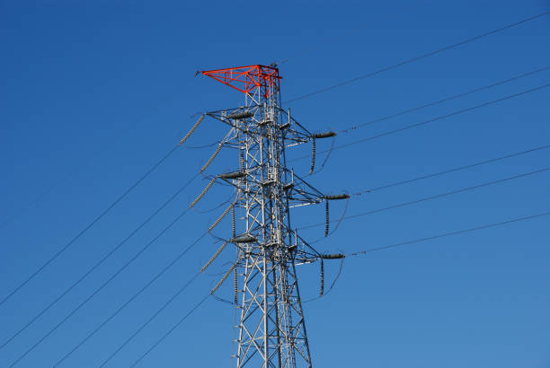 istock Transmission Line Tower and Blue Sky 1283668460