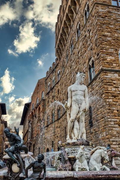 istock Fountain of Neptune Statue in Florence Italy 1283668712
