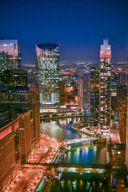 istock Drone view of downtown Chicago 1283669737