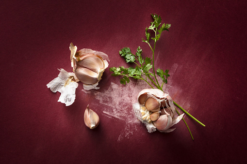 Seasoning: Garlic and Parsley Still Life