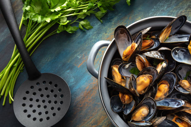 istock Seafood: Mussels Mariniere Still Life 1283675972